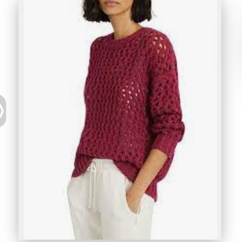 Reiss NATALIE NWOT Open-Knit Oversized Sweater.